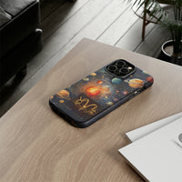 Mystical Galaxy & Aries Zodiac Cell Phone Tough Case