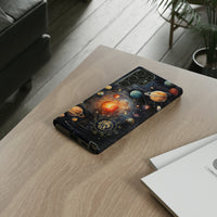 Mystical Galaxy & Leo Zodiac Cell Phone Tough Case