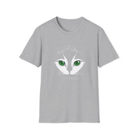 Cat Face in Paisley Unisex Soft Style T-Shirt