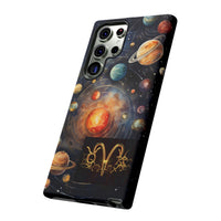 Mystical Galaxy & Aquarius Zodiac Cell Phone Tough Case