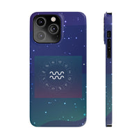 Aquarius Zodiac Symbol Birth Sign Slim Phone Case