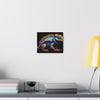 Lizard in Baroque Neon on Canvas Gallery Wraps