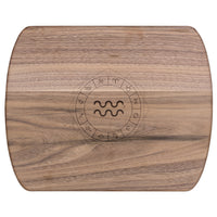 Aquarius Birth Sign Hardwood Cutting Board