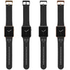 Aries Zodiac Birth Sign Apple Leather Watch Band in Black