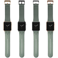 Aries Zodiac Birth Sign Apple Leather Watch Band in Sage Green