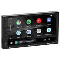 Boss 7 Double DIN MECHLESS Fixed Face Touchscreen Receiver with Apple CarPlay/Android Auto BT/USB