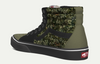 Camo Leaves Vans SK8 Hi Top Shoes