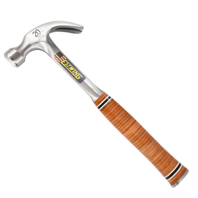 Estwing 20 oz. Smooth Face Curved Claw Hammer - Leather Grip