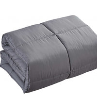 Dark Gray Medium Warmth Down Alternative Comforter King California King