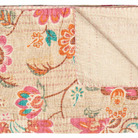 50" X 70" Multi-Color Kantha Cotton - Throw