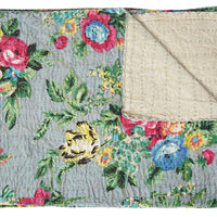 50" X 70" Multicolored Traditional Kantha - Throw
