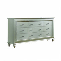 18" X 66" X 39" Champagne Wood Dresser