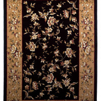 2' X 3' Polypropylene Black Or Beige Accent Rug