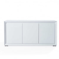 61 X 20 X 30 White Stainless Steel Buffet