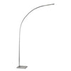 Futuristic Brushed Steel Metal Led Arc Floor Lamp