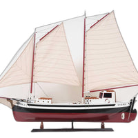 Sailboat Model With Solid Wood Base