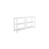 30" White Open Bookcase With Two Shelves