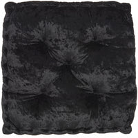 24" X 24" Black Polyester Solid Color Floor Cushion