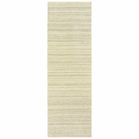 3’ X 8’ Two-Toned Beige And Grayrunner Rug