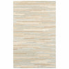 4’ X 6’ Beige And Gray Eclectic Linesarea Rug