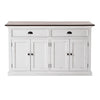 Modern Farmhouse Brown And White Buffet Server