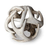 Petite White Resin Antler Shaped Sculpture