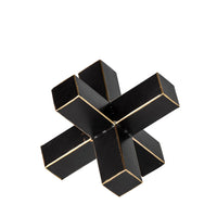 Petite Black And Gold Metal Decorative Jack