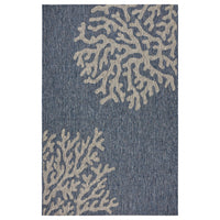 2' X 3' Blue And Gray Indoor Outdoor Area Rug