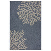 2' X 3' Blue And Gray Indoor Outdoor Area Rug