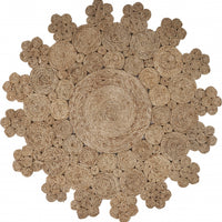 Dazzling Concentric Natural Boutique Jute Rug