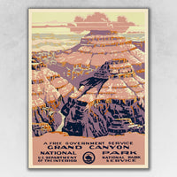 20" X 28" Grand Canyon C1938 Vintage Travel Poster Wall Art