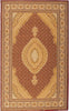 3’ x 8’ Red and Beige Medallion Runner Rug