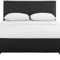 Black Upholstered Twin Platform Bed