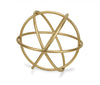 Petite Gold Metal Orb Decorative Sculpture