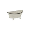 Petite Light Gray Bathtub Decor Piece