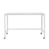 White Metal Minimalist Folding Table Desk