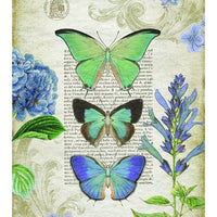 Three Vibrant Butterflies Tapestry Wall Décor