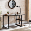 Black Reclaimed Wood Writing Desk