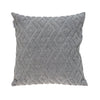 Jacquard Diamond Pattern Decorative Gray Throw Pillow