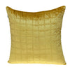 Yellow Quilted Decorative Throw Pillow