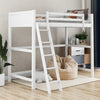 White Twin Size High Loft Bed