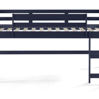 Twin Loft Bed Navy Blue Finish