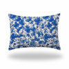 14" X 20" Blue And White Enveloped Coastal Lumbar Indoor Outdoor Pillow