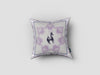 16” Gray Purple Horse Suede Throw Pillow