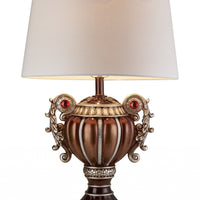 Tall Bronze Urn Shaped Table Lamp