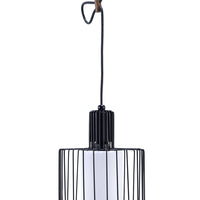 Black Metal Cage Hanging Light