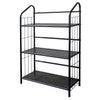 Black 3 Shelf Metal Standing Book Shelf