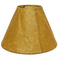 8" Brown Slanted Empire Crinkle Oil Paper Lampshade