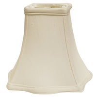 10" White Premium Square Monay Shantung Lampshade