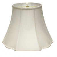 12" White Octagon Monay Shantung Lampshade